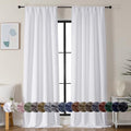 Ava Pure White Curtains for Bedroom 90 Inches Long 2 Panels Set (Pure White / 40"W x 90"L (Pack of 2))
