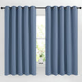 Room Darkening Curtains for Living Room (Stone Blue / 66"W x 66"L (Pack of 2))