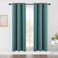 Blackout Window Curtains 70" L (Sea Teal / 34"W x 70"L (Pack of 2))
