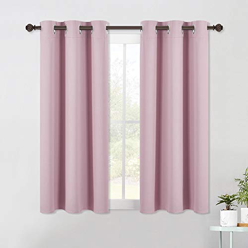 Blackout Curtain Panels for Bedroom (Baby Pink / 42"W x 60"L (Pack of 2))