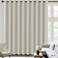 Blackout Curtains for Sliding Glass Door Room Divider Curtains Noise Reduce Curtain Panel Portable Window Screen Sliding Partition (180"W x 96"L (Pack of 1) / Ivory/Cream)