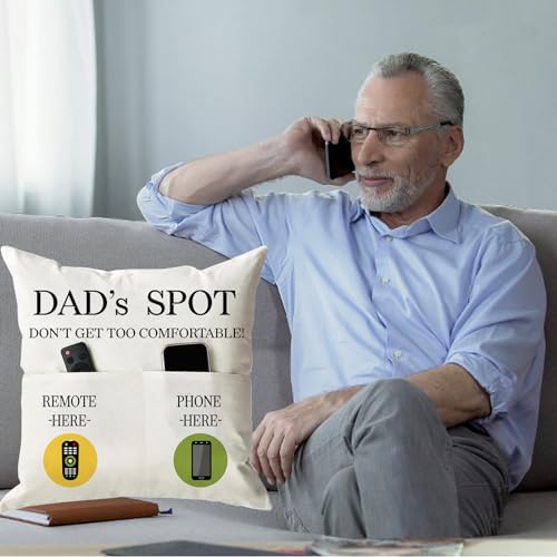 Father's Day Throw Pillow Case (Dad 2-pocket)
