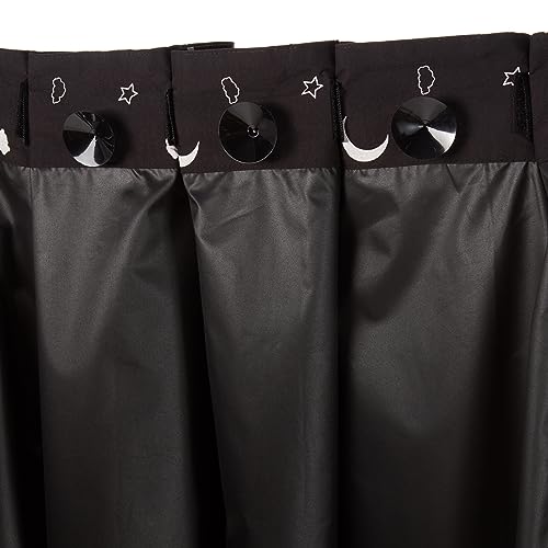Portable Blackout Curtain Shade with Suction Cups for Window (Moon and Stars / 2-Pack)