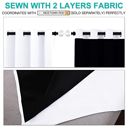 White Blackout Curtains for Nursery 62" Wide x 84" Long 2 Panels (Pure White / 62"W x 84"L (Pack of 2))