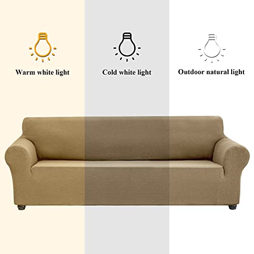 Stretch Chair Couch Cover (Tan / Small（35" - 55"）)