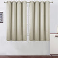 Light Beige Thermal Blackout Curtains (Light Beige / 52"W x 54"L (Pack of 2))