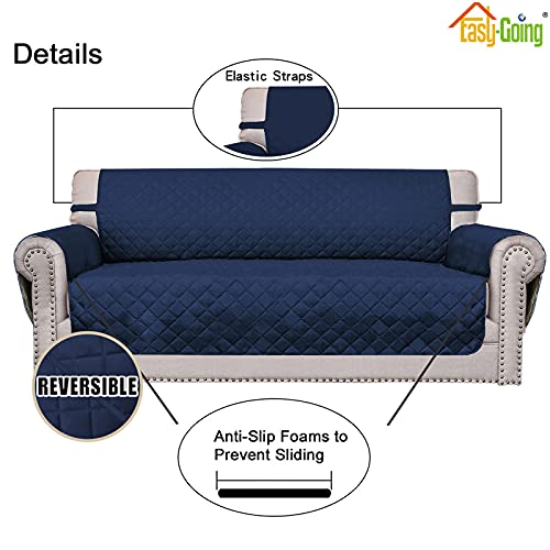 Reversible Couch Cover (Navy/Navy / Small-XL Chair)