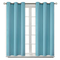 Short Curtains for Small Window 54 Inch Long (Aqua / 38"W x 54"L (Pack of 2))