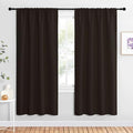 Blackout Curtains for Living Curtains (Toffee Brown / 34"W x 72"L (Pack of 2))