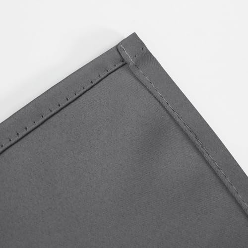 Blackout Curtains 52 x 120 Inch Long Frost Grey Curtains Set of 2 Panels Room Darkening Curtains for Bedroom and Living Room (Frost Grey / 52"W x 120"L (Pack of 2))
