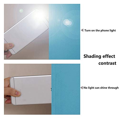 100% Blackout Window Curtain Panels (Teal Blue / 42"W x 72"L (Pack of 2))