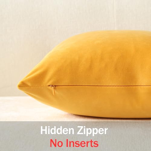 Euro Sham Covers 26x26 Gold Yellow (Saffron / 26" x 26" (Pack of 2))