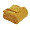 Mustard Yellow Fleece Throw Blanket 50”×60” for Couch Sofa Livingroom (Mustard Yellow / 50×60inch)