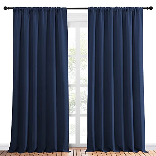 Living Room Curtains (Navy / 70"W x 95"L (Pack of 2))