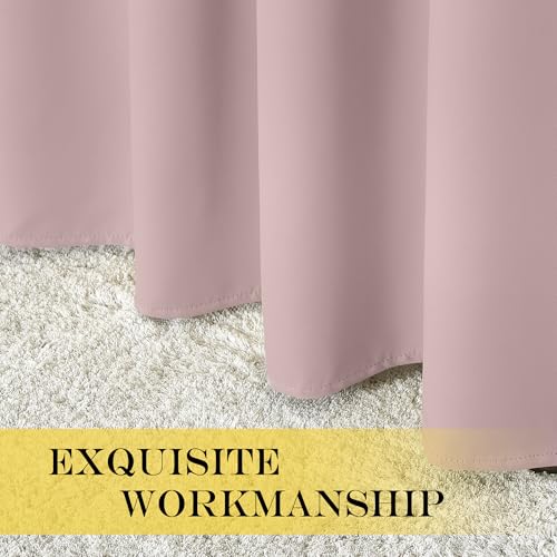 Baby Pink Curtains for Nursery (Blush Pink / 100"W x 84"L (Pack of 1))