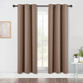 Blackout Draperies Curtains Window Drapes (Cappuccino / 42"W x 72"L (Pack of 2))