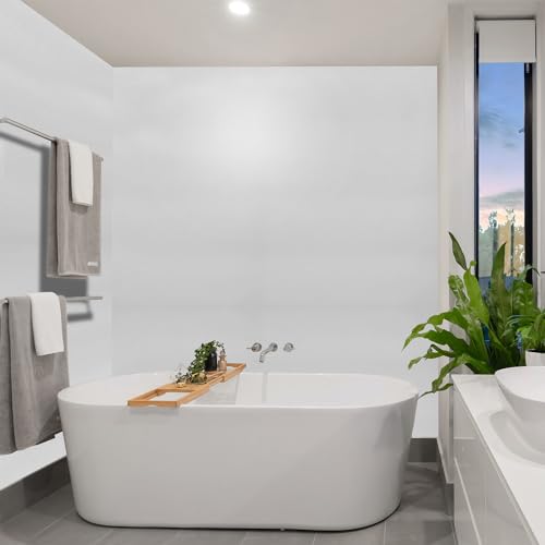 White Wood Wallpaper PVC (Woodgrain White / 17.5" x 787.7")