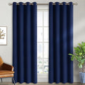 Navy Blue Blackout Curtains for Living Room 84 Inch Long (Navy / 52"W x 84"L (Pack of 2))