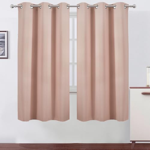 Blush Thermal Blackout Curtains (Blush / 42"W x 72"L (Pack of 2))