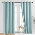 Room Darkening Curtains for Living Room 84 inches Long (Sky Blue / 52"W x 84"L (Pack of 2))