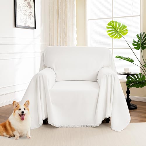 Chair Couch Covers (71" x 91" / White)