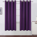 Blackout Curtains 66 x 72 Inch Long Purple Curtains Set of 2 Panels Room Darkening Curtains for Bedroom and Living Room (Purple / 66"W x 72"L (Pack of 2))