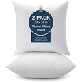 24x24 Throw Pillow Inserts Set of 2 (24x24 / 01: White)