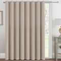Blackout Patio Curtains 100 x 96 Inches for Sliding Door Extral Wide Blackout Curtain Panels Thermal Insulated Room Divider (100"W x 96"L (Pack of 1) / Fog)