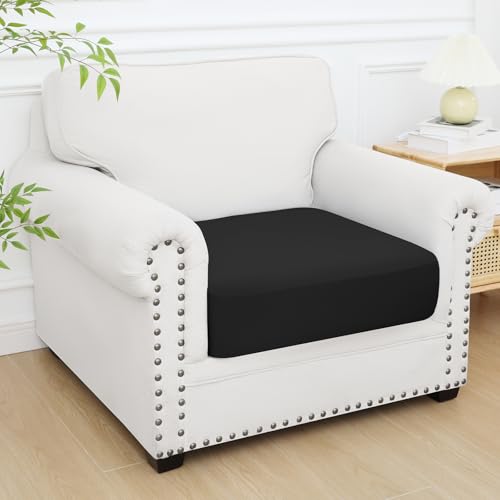 Couch Cushion Covers (Black / Seat 1 Pack)