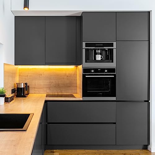 23.6 in x 118 in Dark Grey Wall Paper Peel and Stick Wallpaper (Dark Gray / 23.6" x 118")