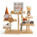 Fall Decorations for Home 6PCS Fall Thanksgiving Tiered Tray Decor Set (Thanksgiving)