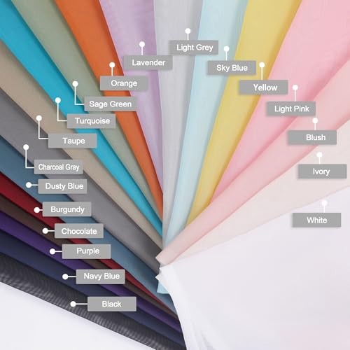 Kitchen Curtains 24 Inch Length Tier 2 Pieces (Black / 42"W x 24"L (Pack of 2))