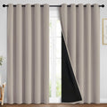Natural Blackout Curtains 84 Inches Long for Bedroom 70" Wide 2 PCS (70"W x 84"L (Pack of 2) / Natural)