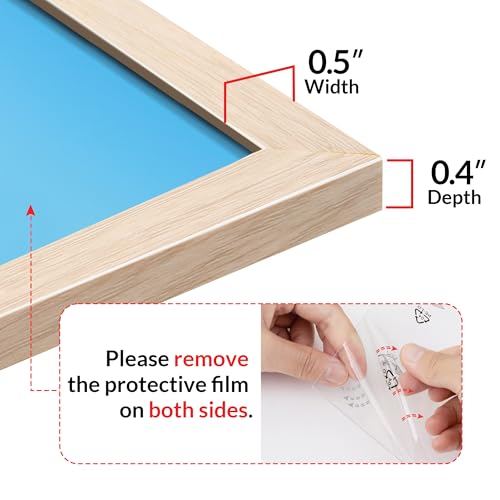 12x16 Picture Frame for Wall Display (Oak / 12x16)