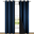 Blackout Curtains 80 inches Long (Moroccan Blue / 42"W x 80"L (Pack of 2))