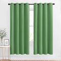 Bedroom Blackout Curtains and Drapes (Forest Green / 52"W x 63"L (Pack of 2))