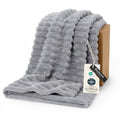 Soft Twin Blanket for Bed Decor Gifts Light Grey 60"x80" (Light Grey / Twin)