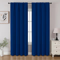 Royal Blue Blackout Curtains 84 inch Length 2 Panels Set (Royal Blue / 52"W x 84"L (Pack of 2))