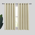Room Darkening Curtain Panels for Cafe (Beige / 70"W x 54"L (Pack of 2))