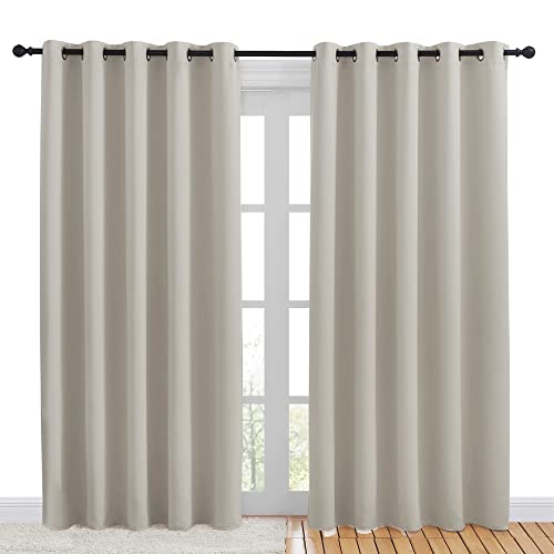 Blackout Draperies Curtains for Kids Room (Natural / 70"W x 84"L (Pack of 2))