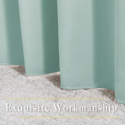 Seafoam Green Curtains 2 Panels 84 inches Long (Seafoam Green / 52"W x 84"L (Pack of 2))
