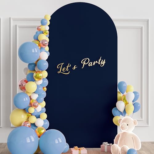 6.6FT Arch Backdrop Cover Navy Blue Arch Covers Stretchy Backdrop (6.6 FT / Navy Blue)