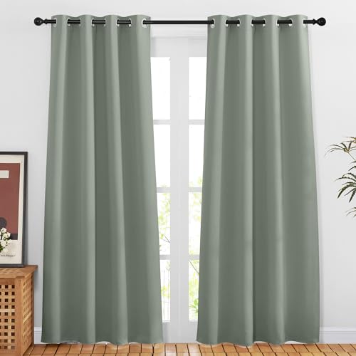 Sage Green 80 inch Doorway Curtains (Sage Green / 46"W x 80"L (Pack of 2))
