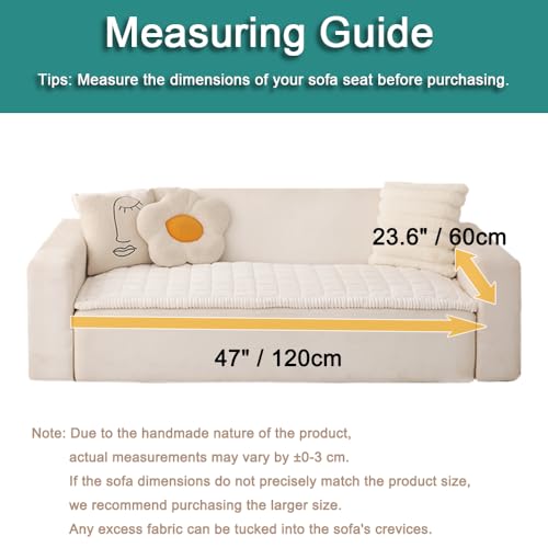 Couch Covers for Dogs Washable (White / 23.6" X 47")