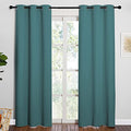 Thermal Insulated Curtains (Sea Teal / 42"W x 84"L (Pack of 2))