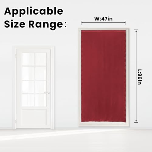 Self Adhesive Curtains (47"W x 96"L (Pack of 1) / Burgundy)