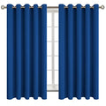 Royal Blue Blackout Curtains for Bedroom 63 Inch Long (Royal Blue / 70"W x 63"L (Pack of 2))
