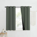 100% Blackout Window Curtain Panels (Dark Mallard / 62"W x 84"L (Pack of 2))