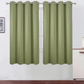 Sage Green Blackout Curtains 66 x 63 Inch Length (Sage Green / 66"W x 63"L (Pack of 2))