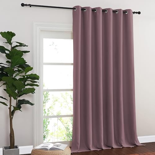 Dry Rose Blackout Curtains for Bedroom 95 Inch Length (Dry Rose / 80"W x 95"L (Pack of 1))